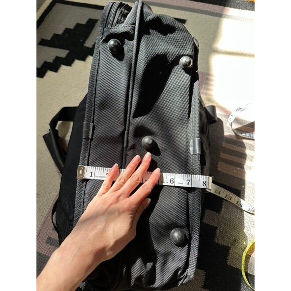 TUMI Black Nylon Bag Messenger Briefcase Laptop Travel Satchel Business - Picture 10 of 11